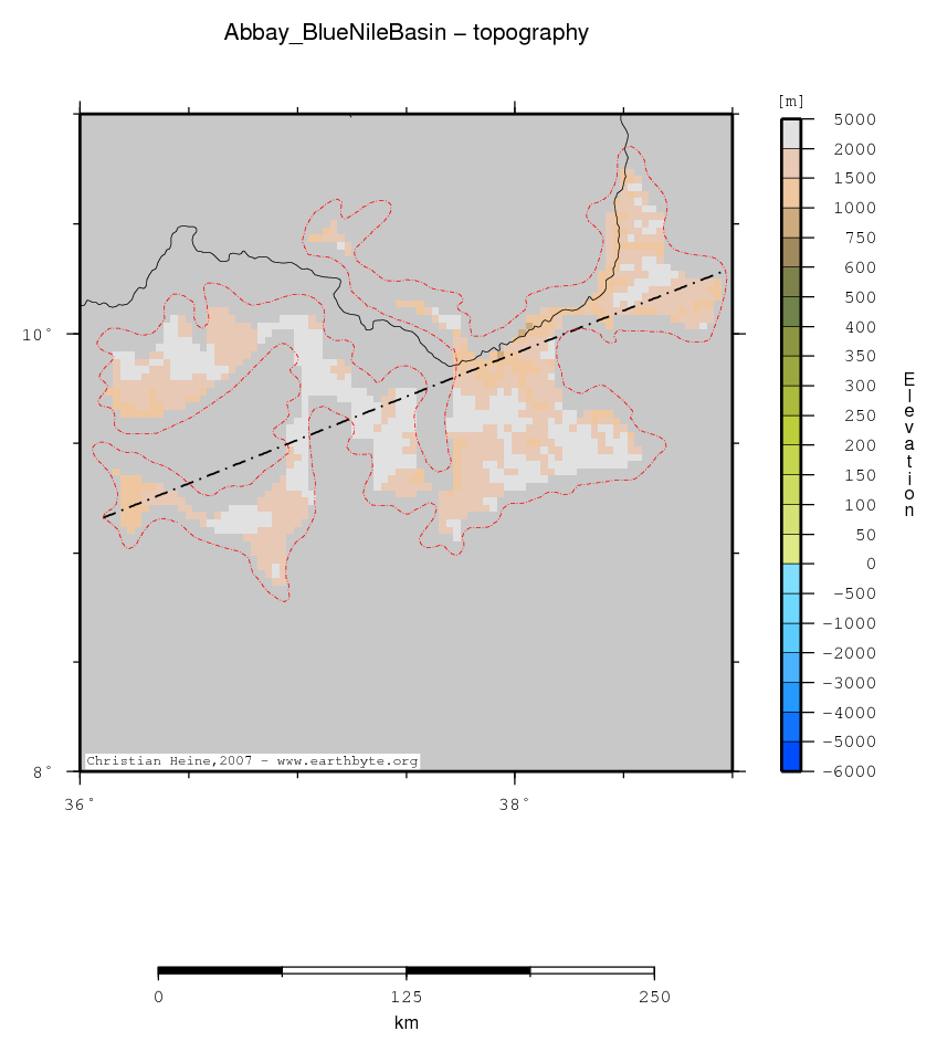 Abbay (Blue Nile) Basin location map