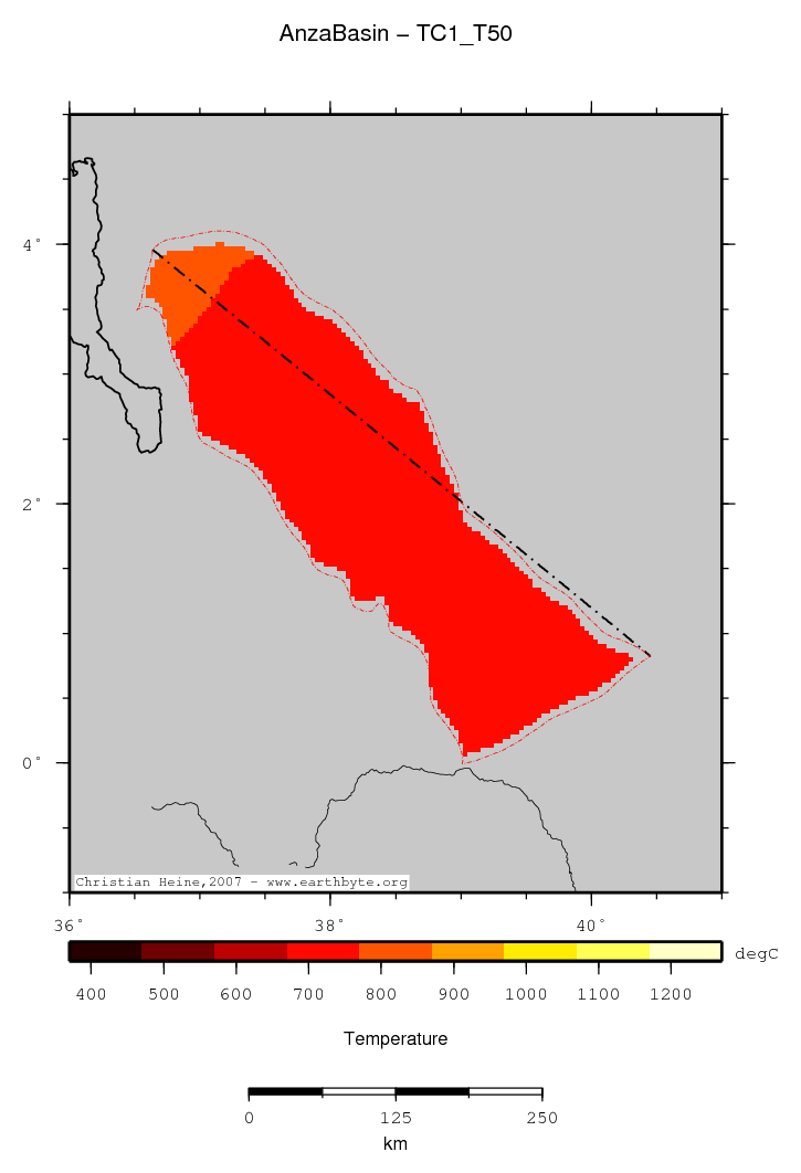 Anza Basin location map