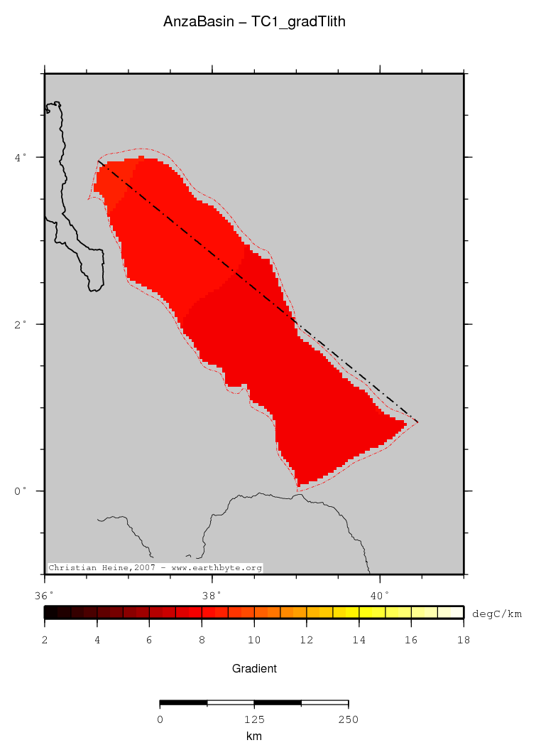 Anza Basin location map