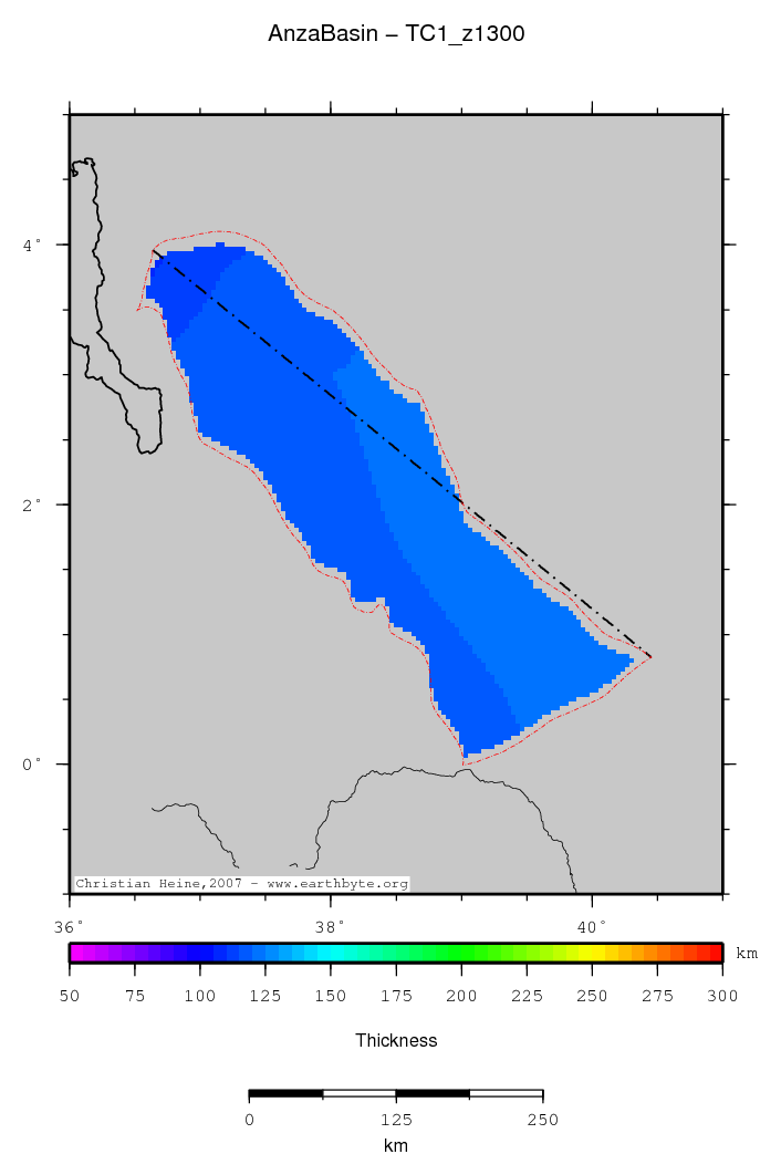 Anza Basin location map