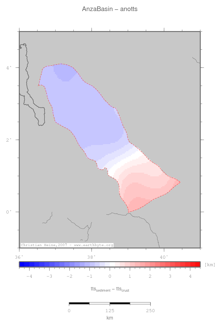 Anza Basin location map