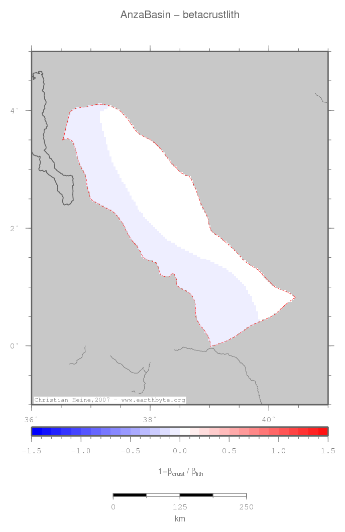 Anza Basin location map