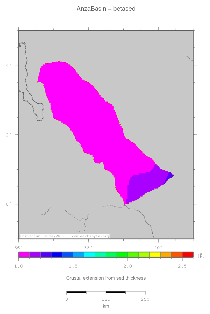 Anza Basin location map