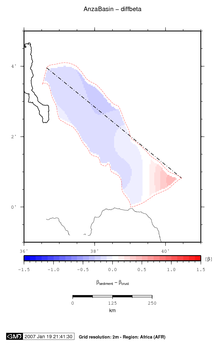 Anza Basin location map