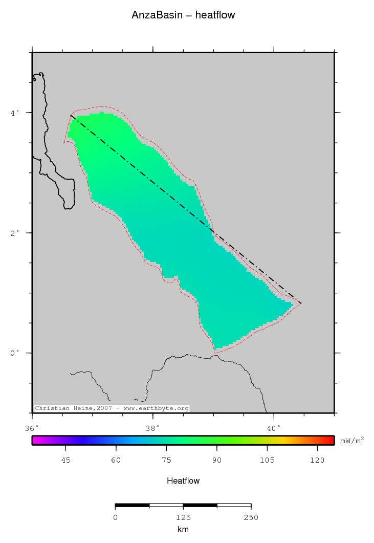 Anza Basin location map