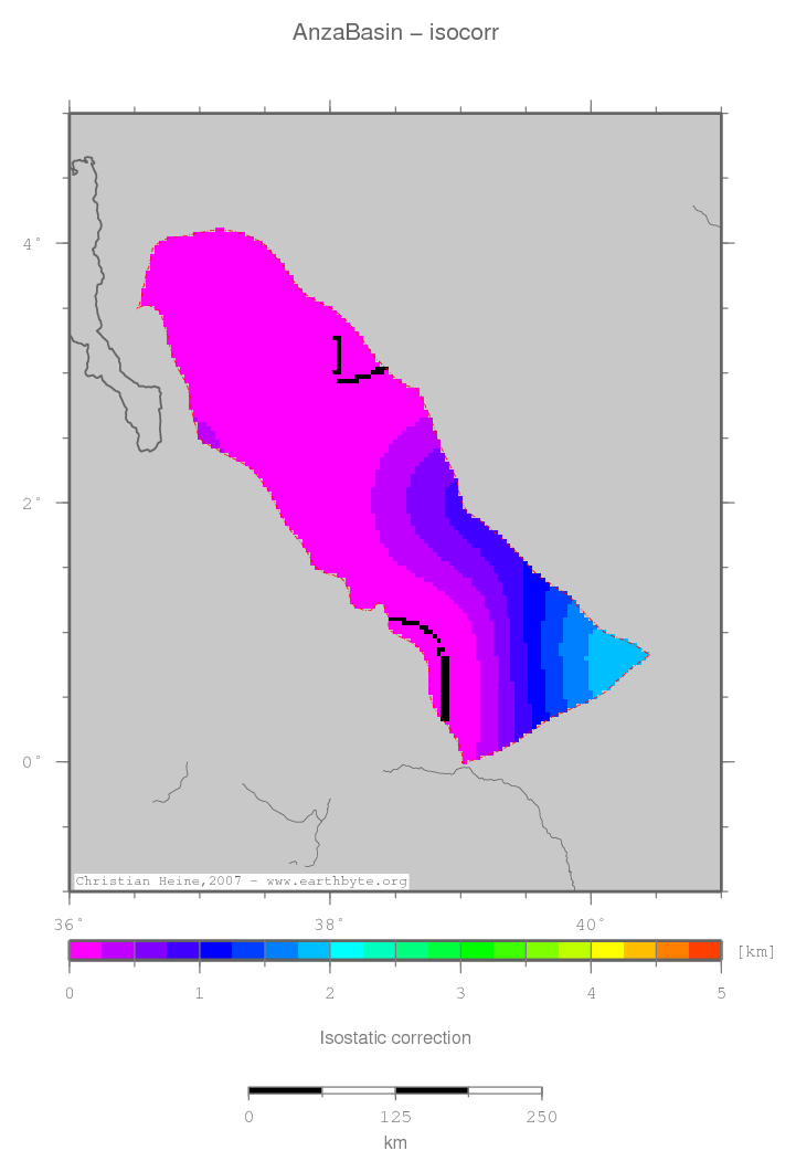 Anza Basin location map