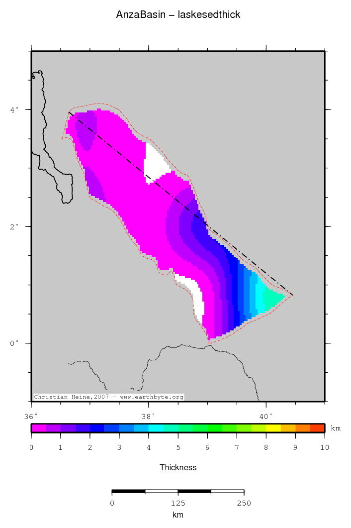 Anza Basin location map