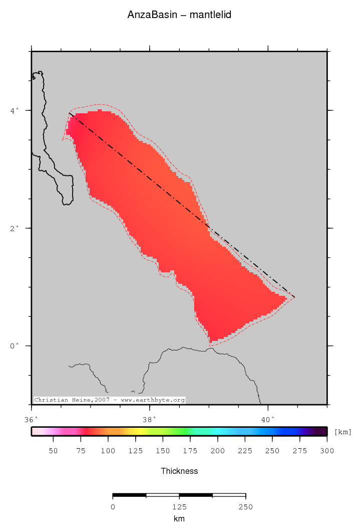 Anza Basin location map