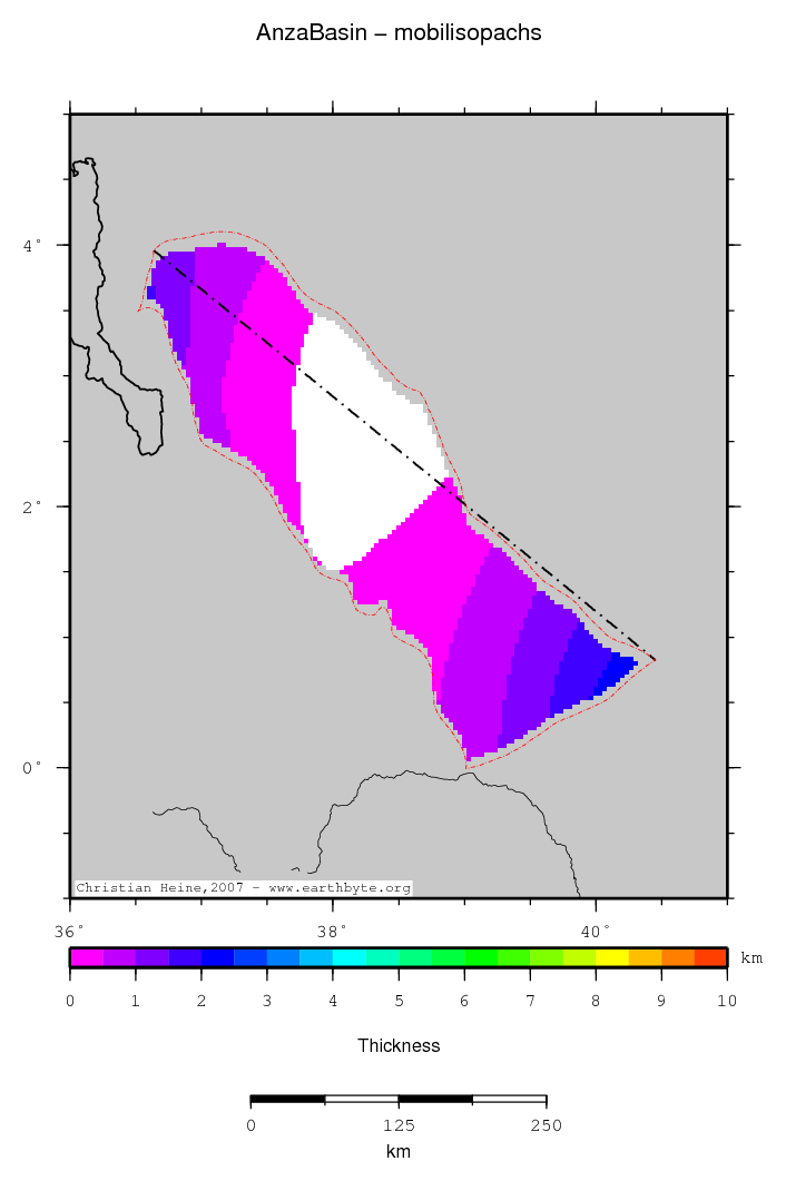 Anza Basin location map