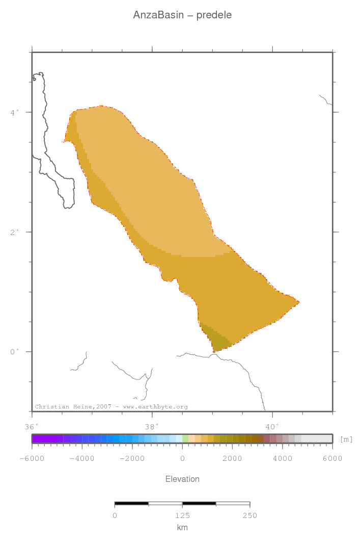 Anza Basin location map