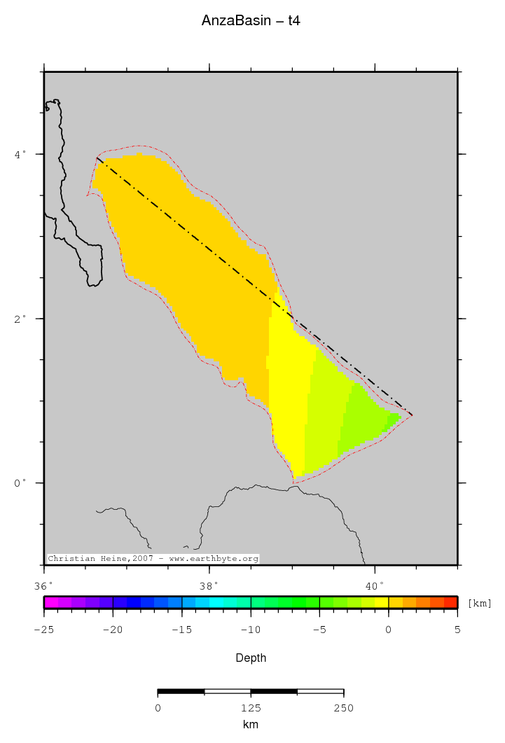 Anza Basin location map