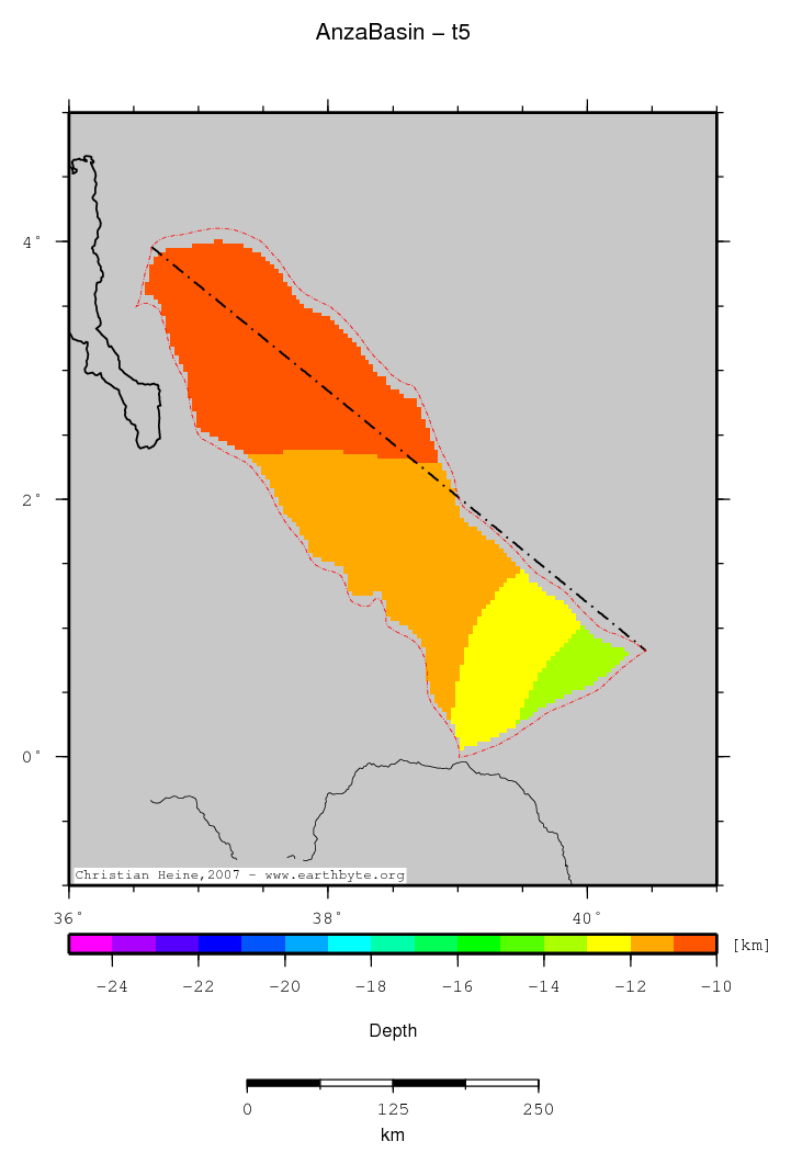 Anza Basin location map