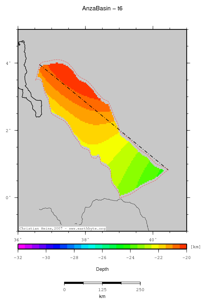 Anza Basin location map