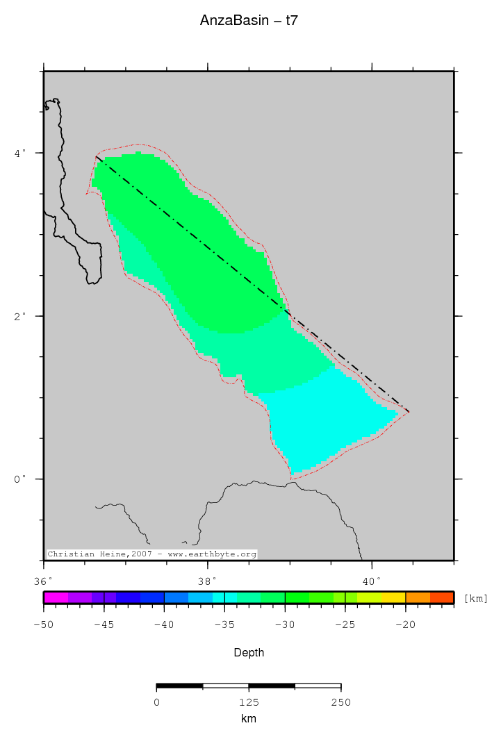 Anza Basin location map