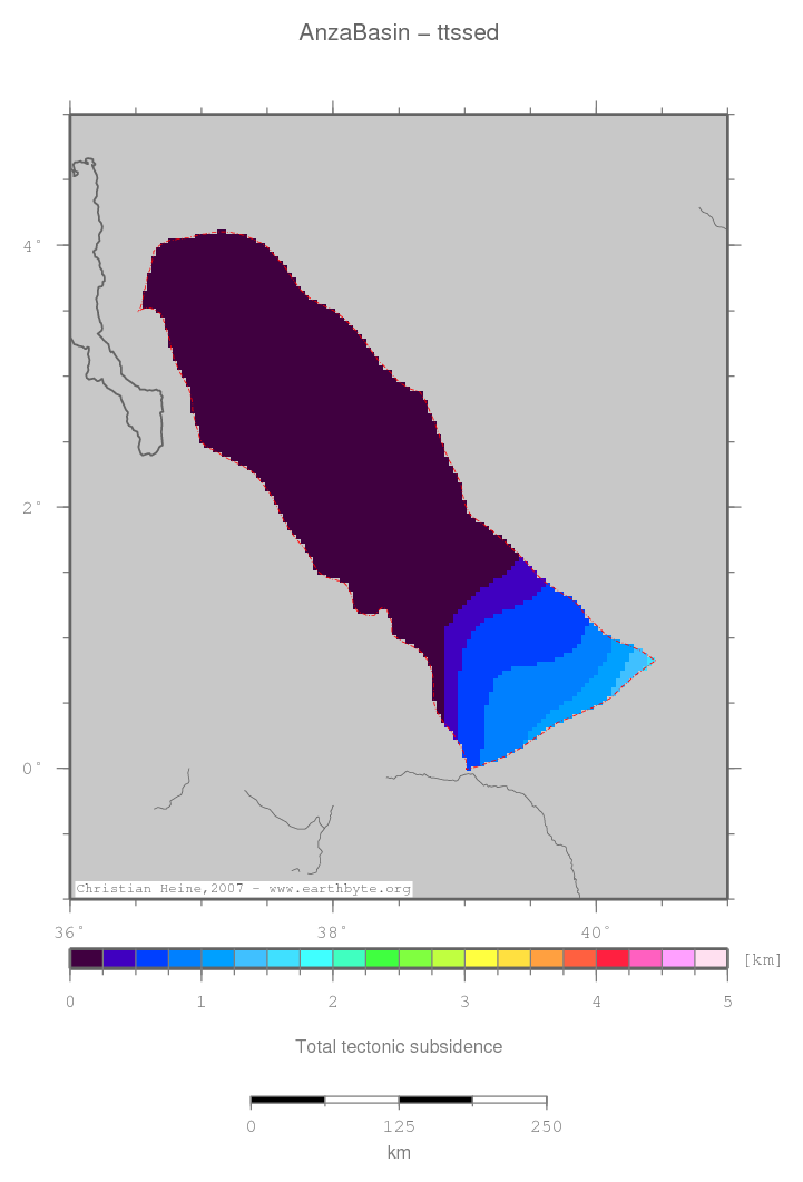 Anza Basin location map