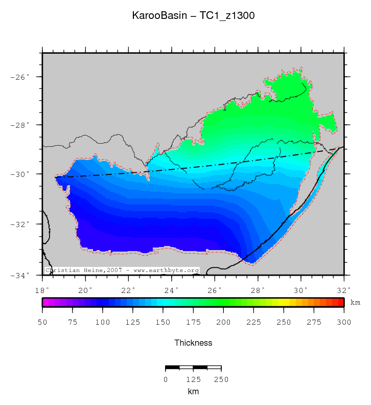 Karoo Basin location map