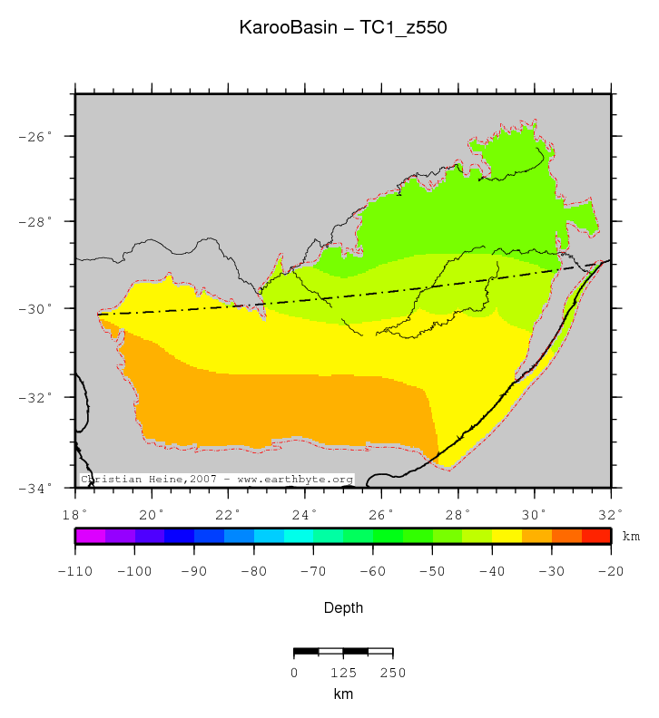 Karoo Basin location map