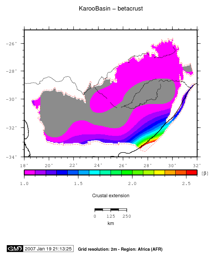 Karoo Basin location map