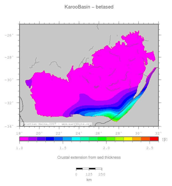 Karoo Basin location map