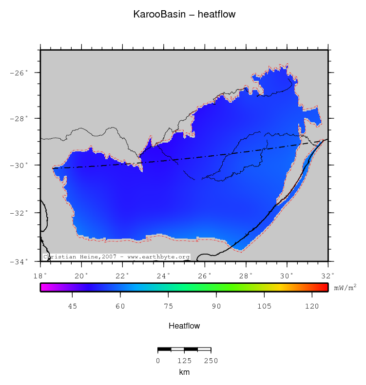 Karoo Basin location map