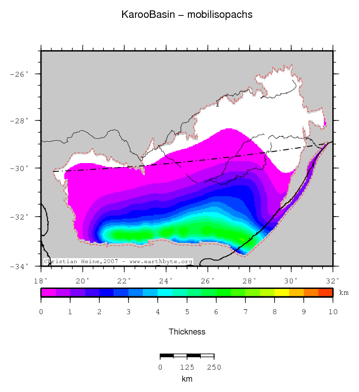 Karoo Basin location map