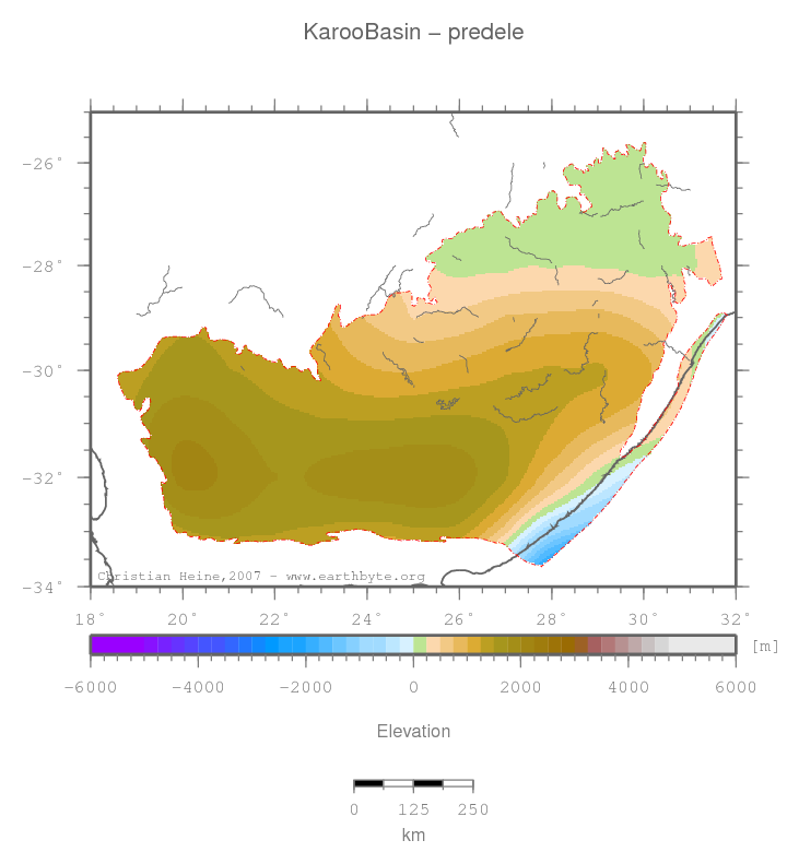 Karoo Basin location map