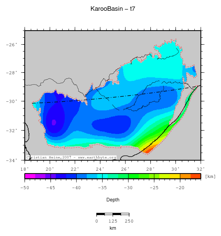 Karoo Basin location map