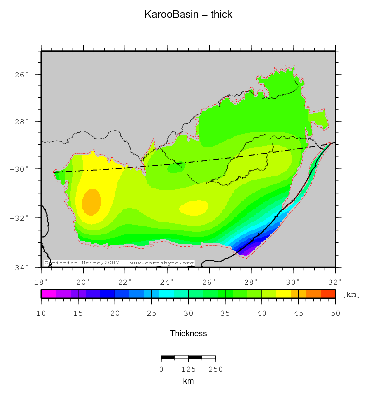 Karoo Basin location map