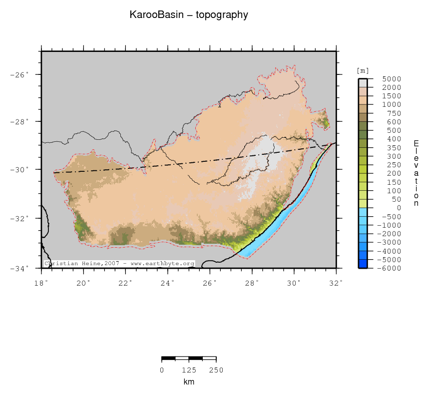 Karoo Basin location map