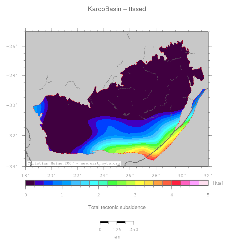 Karoo Basin location map