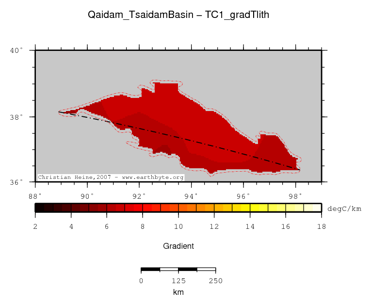 Qaidam (Tsaidam) Basin location map