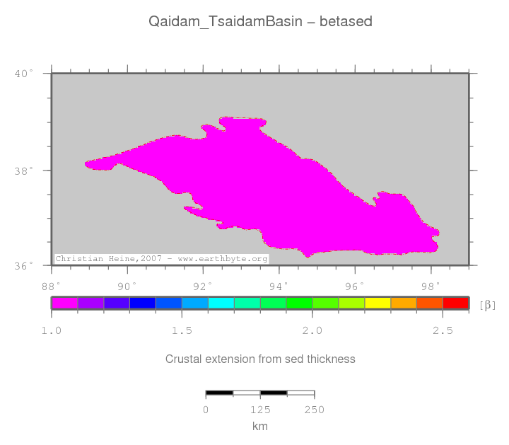 Qaidam (Tsaidam) Basin location map