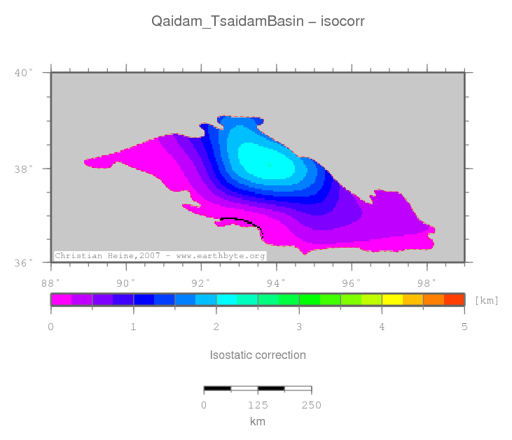 Qaidam (Tsaidam) Basin location map