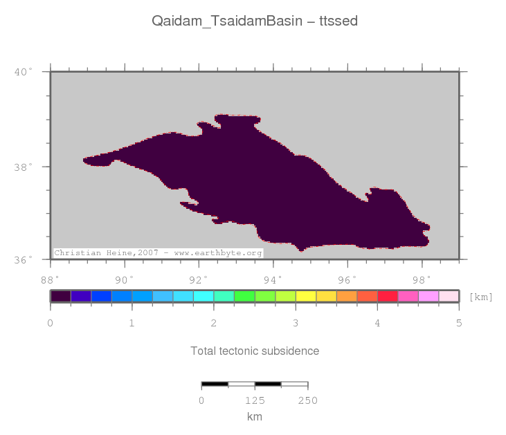 Qaidam (Tsaidam) Basin location map