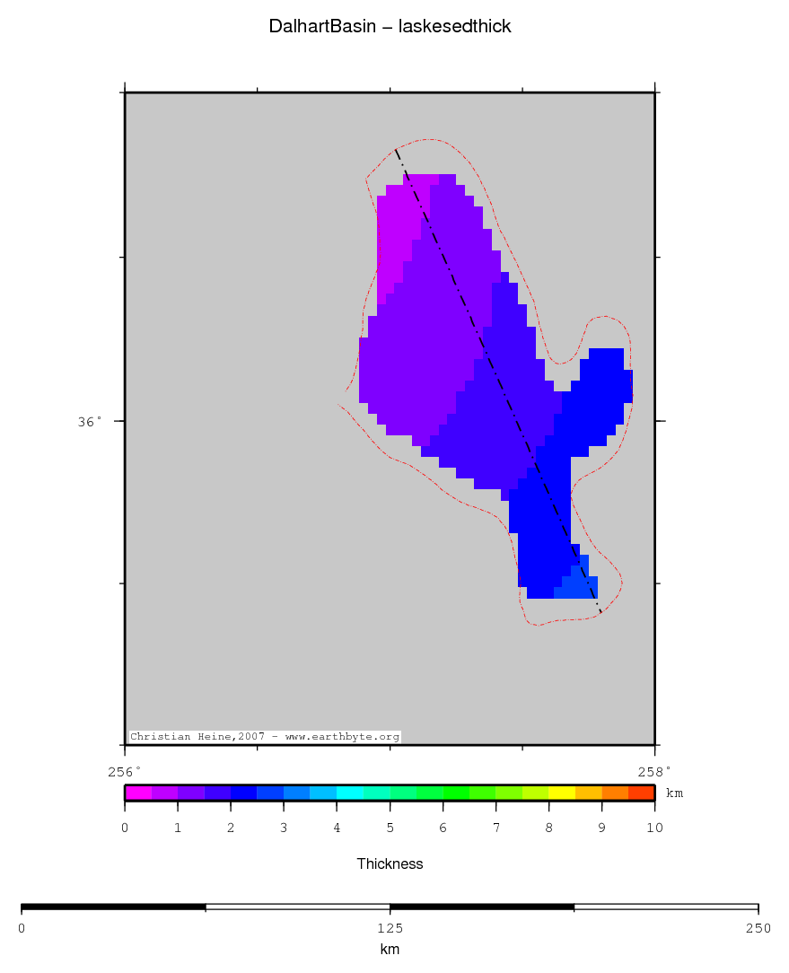 Dalhart Basin location map