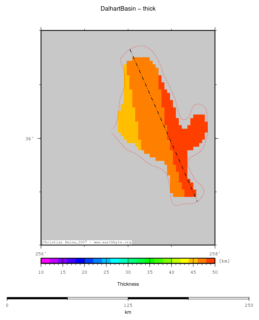 Dalhart Basin location map