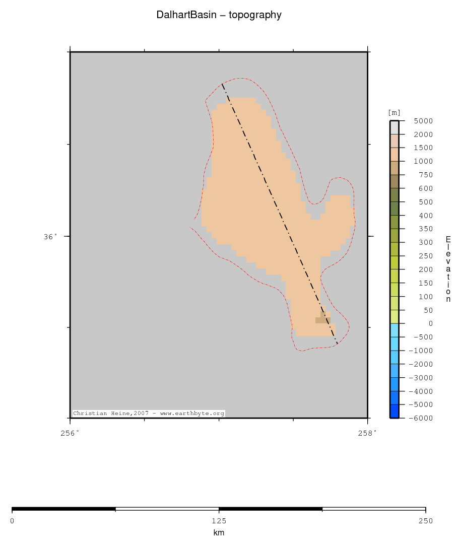 Dalhart Basin location map