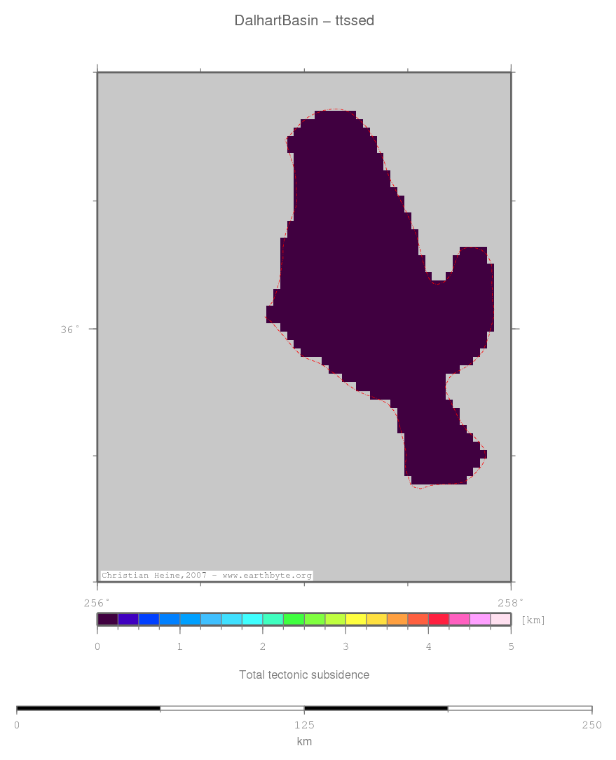 Dalhart Basin location map